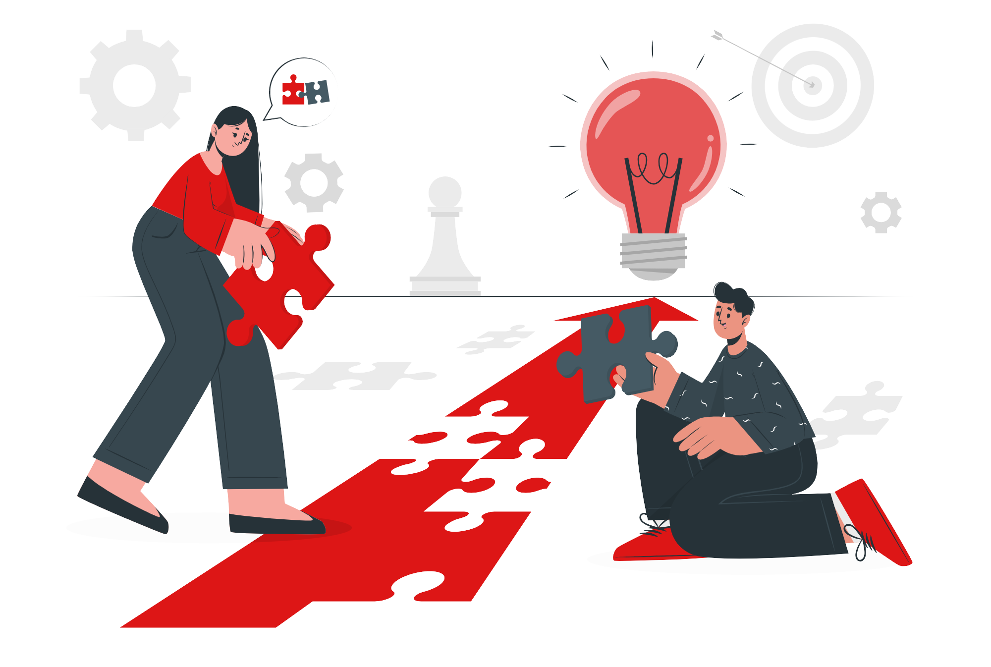 Ilustracion de soluciones de negocio